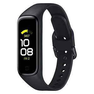 SAMSUNG Galaxy Fit2 Negro con acelerómetro, giroscopio, Monitor de frecuencia cardíaca, Monitor de Entrenamiento, Pantalla AMOLED de 1,1″, batería de 159 mAh [Versión española]