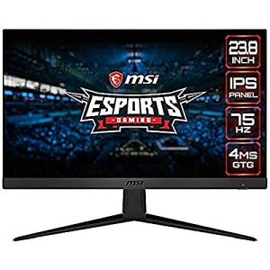 MSI Optix G241V – Monitor Gaming de 23.8″ FullHD 75Hz (1920 x 1080p, Panel IPS, ratio 16:9, brillo 250nits,4 ms de respuesta, AMD FreeSync) Negro