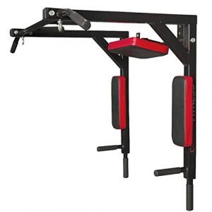 CCLIFE Barra dominadas Pared dips Entrenamiento múltiple Máquina de dominadas Barra de dominadas Multifuncional Pull up Carga máx.: 300 kg