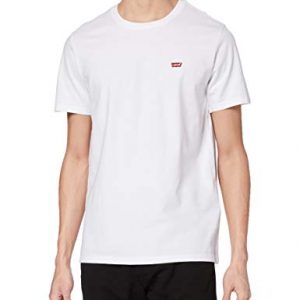 Levi’s SS Original Hm tee Camiseta, Cotton + Patch White, S para Hombre
