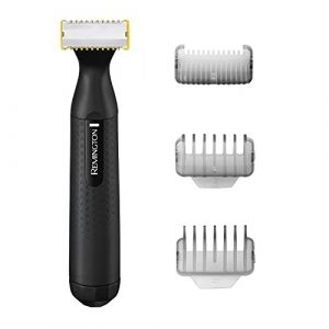 Remington Recortador de Barba Omniblade – Cara y Cuerpo, Afeitado en Seco y Mojado, 3 Peines, sin Cable, Autonomía 30 min, Negro – HG1000
