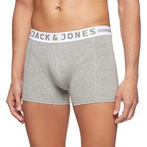 JACK & JONES JACSENSE TRUNKS NOOS, Bóxer Hombre, Gris (Light Grey Melange), Medium