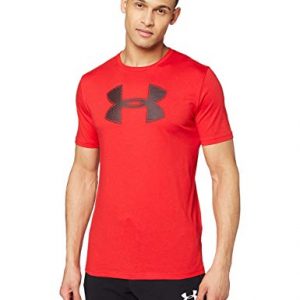 Under Armour Big Logo Ss – Camiseta ligera de manga corta para hombre, color Rojo/Negro, talla M
