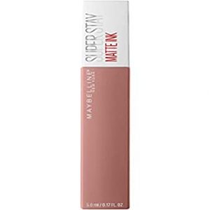 Maybelline New York, SuperStay Matte Ink, Pintalabios Mate de Larga Duración, Tono 60 – Poet, Rosa Claro Nude
