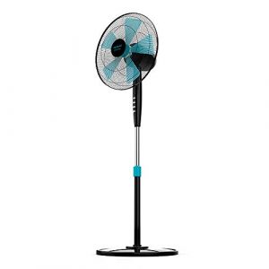 Cecotec Ventilador de Pie EnergySilence 510. 40 W, 5 Aspas de 40 cm de diámetro, Oscilante, 3 Velocidades, Altura Ajustable 110-130 cm, Motor de Cobre, Diseño en Negro
