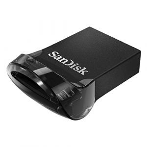 SanDisk Ultra Fit, Memoria flash USB 3.1 de 64 GB con hasta 130 MB/s de velocidad de lectura, Tradicional, Color Negro