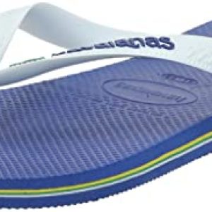 Havaianas Brasil Logo, Chanclas Unisex Adulto, Blue Marine, 39/40 EU