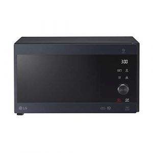 LG MH6565CPW – Microondas con grill, 25 litros, 1000 W, Smart Inverter, display digital, Color Negro