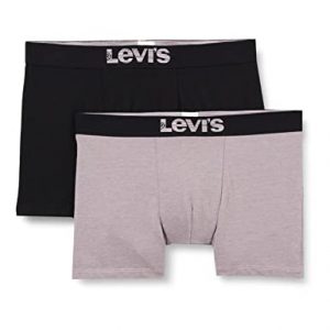 Levi’s Optical Illusion-Calzoncillos Tipo bóxer de algodón orgánico Ropa Interior de Hombres, Orchid Bloom, S (Pack de 2)