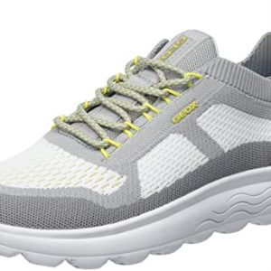 Geox U Spherica, Zapatillas Hombre, Grey/White, 42 EU