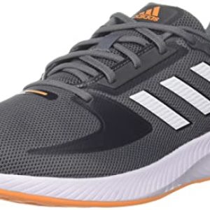 adidas Runfalcon 2.0, Running Shoe Hombre, Grey/Cloud White/Orange Rush, 42 EU