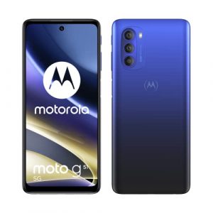 Motorola Moto g51 5G (Pantalla 6.8″ Full HD+, Triple cámara 50 MP, procesador Octa Core, batería 5000 mAH, Dual SIM, 4/128GB, Android 11), Azul [Versión ES/PT]