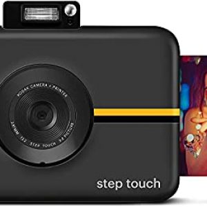 KODAK Step Touch | Cámara digital de 13 MP e impresora instantánea con pantalla de 3,5″, vídeo de alta definición, zoom óptico de 10x, suite de edición, Bluetooth y tinta cero ZINK. | Negro