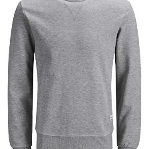 Jack & Jones Jjebasic Noos-Sudadera con Cuello Redondo, Gris Claro, XL para Hombre