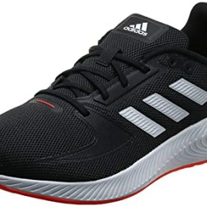 adidas RUNFALCON 2.0, Zapatillas de Running Hombre, NEGBÁS/FTWBLA/Rojsol, 42 EU
