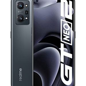 realme GT Neo 2 Smartphone Libre, Procesador Qualcomm Snapdragon 870 5G, Pantalla AMOLED E4 de 120 Hz, Carga SuperDart de 65W, Cámara triple de IA de 64 MP, Dual Sim, NFC, 8GB+128GB, Neo Black