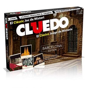 Cluedo Barcelona. Juego de Mesa de Misterio- Versión bilingüe en castellano y catalán