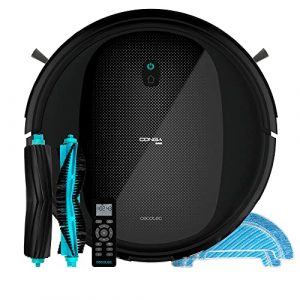 Cecotec Robot Aspirador y Friegasuelos Conga 999 Vital X. 1400 Pa, 4 en 1: Barre, Aspira, Pasa la Mopa y Friega con 3 Niveles, Navegación Inteligente, 6 Programas, 2 Cepillos, Timer