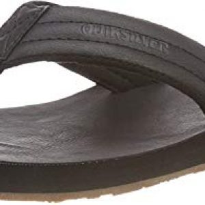 Quiksilver Carver Nubuck-Sandals For Men, Zapatos de Playa y Piscina Hombre, Negro (Solid Black Sbkm), 40 EU