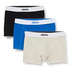 Jack & Jones Jacorganic Trunks 3 Pack Bóxer, Classic Blue/Detail:lgm-Black, XL para Hombre