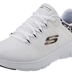 Skechers Flex Appeal 4.0, Zapatillas Mujer, White, 40 EU