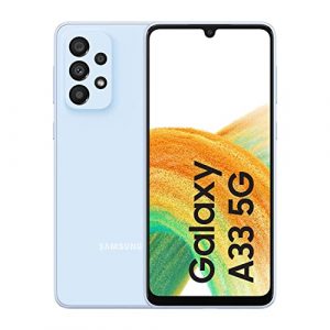 Samsung Galaxy A33 5G – Teléfono móvil, Smartphone Android, 128 GB, Color Azul Claro (Versión Española)