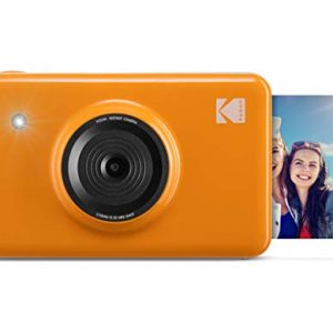Kodak Mini Shot – Impresiones inalámbricas de 5 x 7.6 cm con 4 Pass, tecnología de impresión patentada, cámara digital de impresión instantánea 2 en 1, amarillo