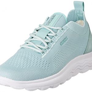 Geox D Spherica D15NUA, Zapatillas Mujer, Light Green, 39 EU