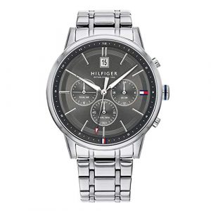Tommy Hilfiger Reloj analógico para Hombre. de Cuarzo con Correa en Acero Inoxidable 1791632