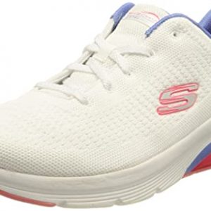 Skechers SKECH-AIR EXTREME 2.0 CLASSIC VIBE, Zapatillas para Mujer, White Mesh / Blue & Pink Trim, 40 EU