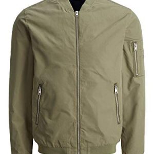 Jack & Jones Jjerush Bomber Noos Chaqueta, Verde Oscuro, M para Hombre