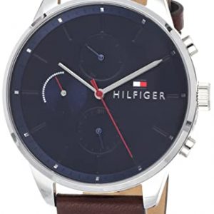 Tommy Hilfiger Reloj Multiesfera para Hombre de Cuarzo con Correa en Cuero 1791487