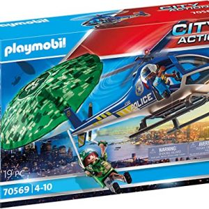 PLAYMOBIL – 70569 – Polic�a Helic�ptero y paracaidista de la Polic�a