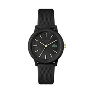 Lacoste Reloj Analógico de Cuarzo para mujer con Correa en silicona Negro – 2001212