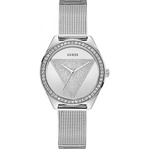 Guess Reloj Analógico para Mujer de Cuarzo con Correa en Acero Inoxidable W1142L1
