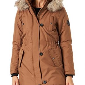 Only Onliris Fur Winter Parka CC Otw Chaqueta, Marrón (Coconut), S para Mujer