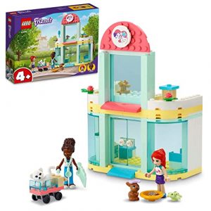 LEGO 41695 Friends Clínica de Mascotas, Juguete para Niños y Niñas 4 Años con Mini Muñeca y Figuras de Gatito y Conejito