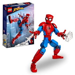 LEGO 76226 Marvel Figura de Spider-Man Articulada, Juguetes para Niños y Niñas, Set de Acción, Modelo Coleccionable de Superhéroe, Regalo de Película