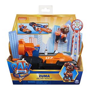 Patrulla Canina – Coche Zuma Patrulla Canina LA PELÍCULA – Coche Transformable Deluxe de la Película Patrulla Canina Zuma y 1 Figura de Zuma – 6061910 – Juguetes Niños 3 Años +