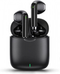 Auriculares Inalámbricos, Auriculares Bluetooth HiFi Estéreo, Cascos inalambricos Bluetooth IPX5 Impermeables,In-Ear Cascos Bluetooth Inalámbricos con Microfono Dual y Caja de Carga