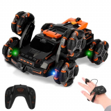 icyant Coche Teledirigido, 2.4Ghz Coche AcrobáTico Camiones 360° Rotación Coche Teledirigido Niños Adulto RC Radio Control Coche Recargable RC Coche Acrobático de Juguete Regalos para Niños y Niñas