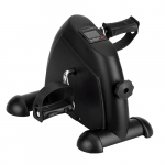 Pedales Estática Ejercicio, mini bicicleta estatica,Mini bicicleta de ejercicios de ciclo de pedal portátil con monitor digital y alfombra antideslizante, resistencia ajustable