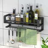 naspiweiya Estantería para especias montada, estantería multifuncional, adecuada para cocina, baño…
