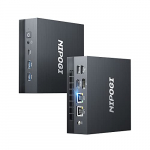 Mini PC Gamer AMD Ryzen 5 5560U(6C/12T) Windows 11 Pro con Dual Ethernet PC, 16 GB de RAM (Doble Canal) 512GB SSD Mini Computadora de Escritorio con 3 Pantalla Tipo C/HDMI/WiFi5 para Oficina/Comercio