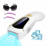 Depiladora Laser con Función de Enfriamiento, 3 en 1 Depiladora de Luz Pulsada, 9 Niveles de Energía, 999,900 Flashes, IPL Depiladora para Cara, Axilas, Piernas, Brazos, Bikini, Mujeres y Hombres