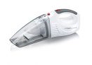 Severin HV 7144, Aspiradora manual para sólidos y líquidos, batería de iones de litio de 7.4 V, Incluye cable 12V para encendedor de coche y 3 accesorios, S´POWER home & car Li 20, Blanco/Rojo