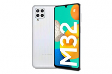 Samsung Smartphone Galaxy M32 con Pantalla Infinity-U FHD sAMOLED de 6,4 Pulgadas, 6 GB de RAM y 128 GB de Memoria Interna Ampliable, Batería de 5000 mAh y 25W Carga rápida Blanco (ES Versión)