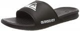 Quiksilver Bright Coast Slide, Sandalias con Punta Abierta Hombre, Negro (Black/White/Black Xkwk), 44 EU