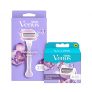 Venus ComfortGlide Breeze Maquinilla de Depilación Para Mujer + Paquete de 4 Cuchillas de Recambio