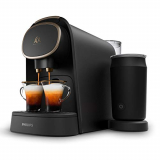 Philips L’OR Barista LM8018/90 Cafetera de Cápsulas con Espumador de Leche, Compatible con Cápsula Individual y Cápsula Doble, 19 Bares de Presión, 12 Variedades, 1 L, Acabado Premium